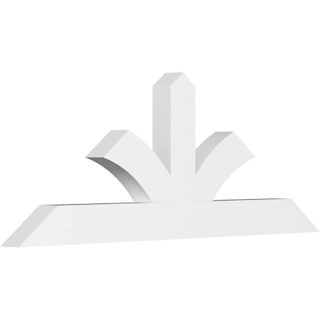 Ekena Millwork Richland Architectural Grade PVC Gable Bracket, 72"W x 27"H x 4"D x 6"F, 9/12 Pitch GBP072X27X0406RIC00